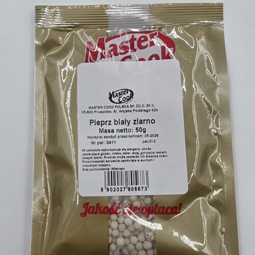 Pieprz biały ziarno 50 g