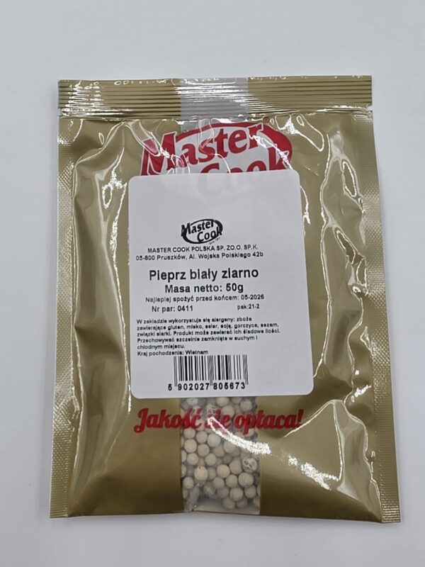 Pieprz biały ziarno 50 g