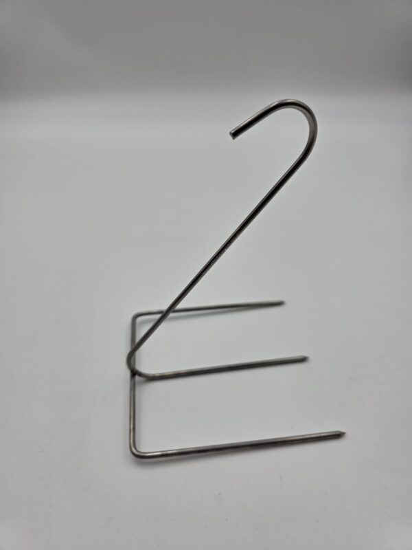 Hak do boczku,kurczaka potrójny 160 mm. 1 szt