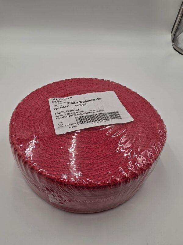 Siatka wędliniarska Nomax Typ :18/36/3/E 10m Czerwona