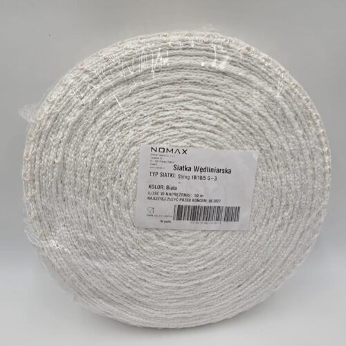 Siatka wędliniarska Nomax Typ: String 18/10/5 G-3 10m biała