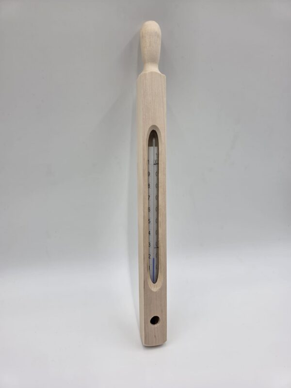 Termometr kotłowy drewniany