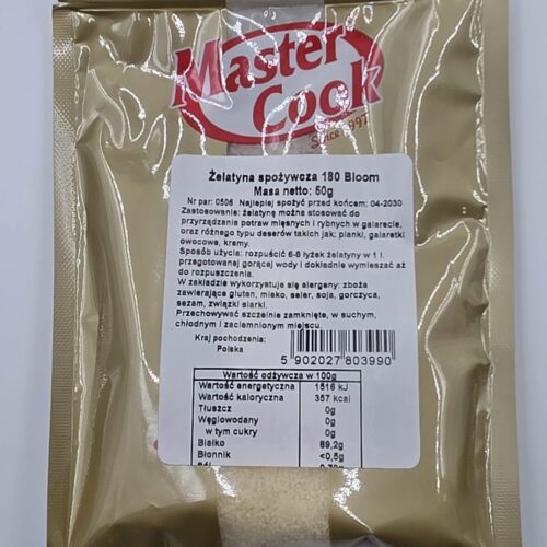 Żelatyna spożywcza 180 Bloom. 50 g
