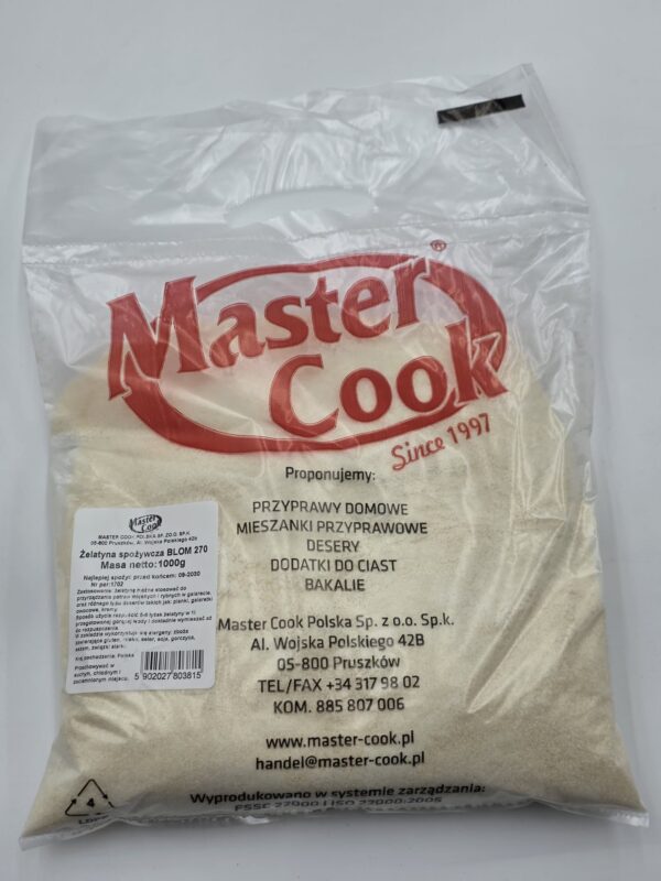 Żelatyna spożywcza 270 Bloom 1000 g