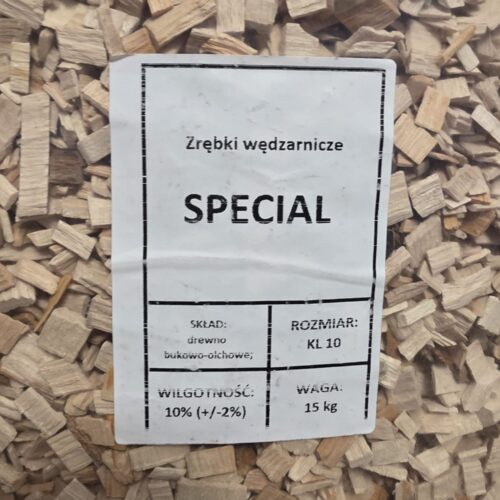 Zrębki wędzarnicze  Bukowo-olchowe kl.10. 15kg