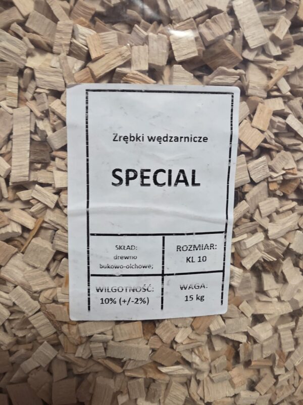 Zrębki wędzarnicze  Bukowo-olchowe kl.10. 15kg