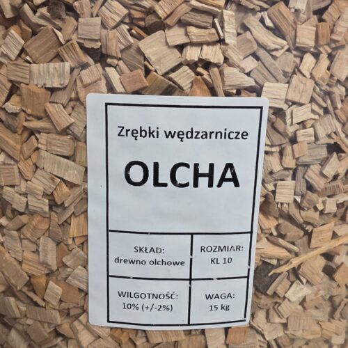 Zrębki wędzarnicze Olcha kl.10 15 kg