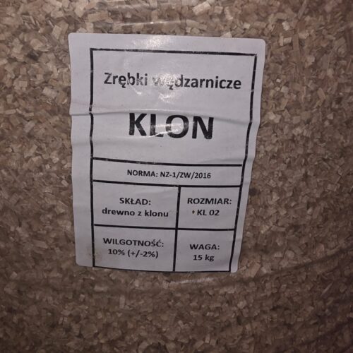 Zrębki wędzarnicze Klon kl. 02 15 kg