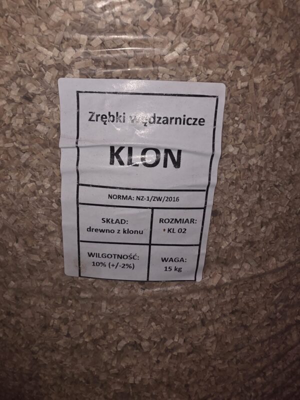 Zrębki wędzarnicze Klon kl. 02 15 kg